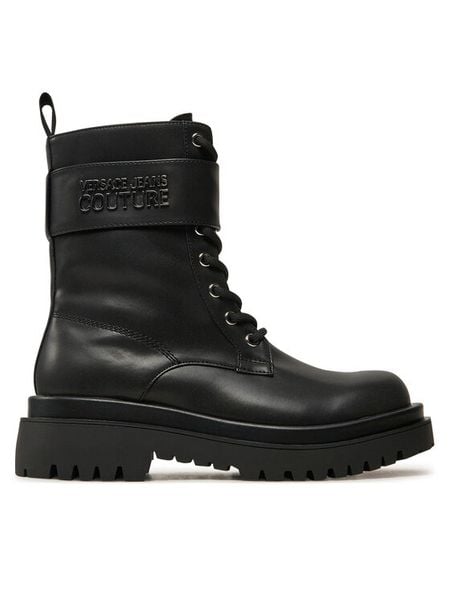 Versace Jeans Couture Trapery Drew 77VA3S64 Czarny. Czarne buty zimowe Versace Jeans Couture, z jeansu, bez obcasa, bez zapięcia. Za 539,99 zł.