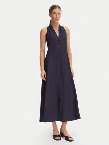 Marella Sukienka letnia Girino 2615221031 Granatowy Regular Fit. Niebieskie sukienki Marella, na lato, bez wzorów, z wiskozy, bez kołnierzyka, bez ramiączek. Za 629,99 zł.