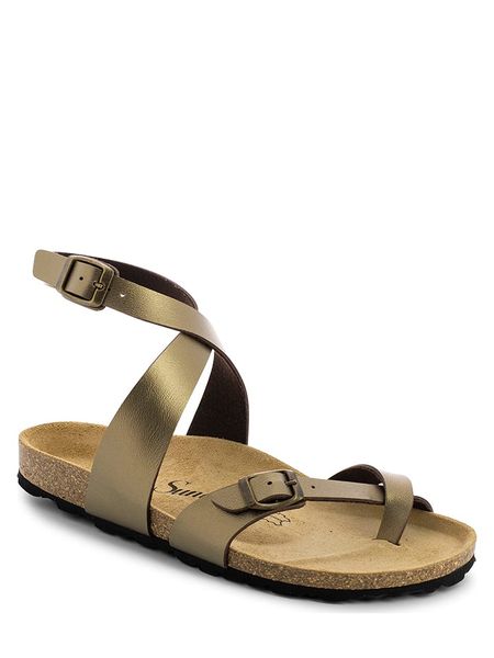 Sunbay Japonki "Sabaneta" w kolorze miedzianym rozmiar: 39. Brązowe klapki Sunbay, bez wzorów, z otwartym noskiem, bez obcasa. Za 145,26 zł.