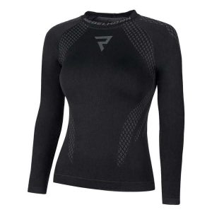 Koszulka Termoaktywna Damska Elarit Base Layer Top. Czarne bluzki Elbrus, bez wzorów, sportowe, bez kołnierzyka, bez ramiączek. Za 304,99 zł.