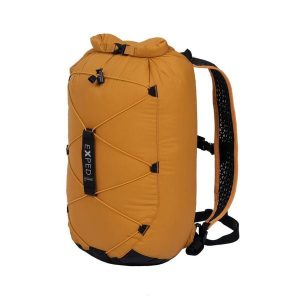 Plecak wodoszczelny z rolowanym zamknięciem Exped Cloudburst. Żółte plecaki EXPED. Za 290,00 zł.