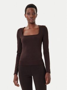 Vero Moda Bluzka Million 10334613 Brązowy Regular Fit. Brązowe bluzki Vero Moda, l, bez wzorów, z syntetyku, bez kołnierzyka, bez ramiączek. Za 109,99 zł.