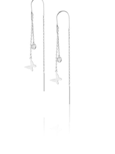 Heliophilia Srebrne kolczyki z cyrkoniami rozmiar: onesize. Szare kolczyki Heliophilia, z cyrkonią, srebrne. Za 39,99 zł.