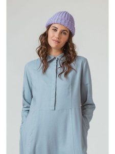 SKFK Czapka beanie w kolorze lawendowym rozmiar: onesize. Różowe czapki SKFK, bez wzorów, z materiału. Za 43,99 zł.