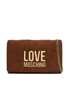 LOVE MOSCHINO Torebka JC4127PP0NKB120A Czerwony. Brązowe torebki wieczorowe LOVE MOSCHINO, bez wzorów, ze skóry, bez dodatków. Za 599,99 zł.