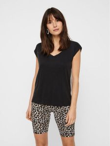 Pieces T-Shirt 17095260 Czarny Regular Fit. Czarne t-shirty Pieces, m, bez wzorów, bez kołnierzyka, bez ramiączek. Za 69,99 zł.