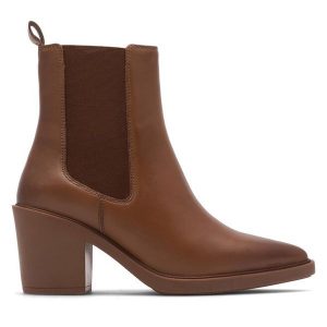 Botki GINO ROSSI. Brązowe botki Gino Rossi, bez wzorów, bez obcasa, na słupku, bez zapięcia. Za 379,99 zł.