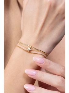Lodie Silver Bransoletka z elementem ozdobnym rozmiar: onesize. Szare bransoletki Lodie Silver, metalowe. Za 25,95 zł.