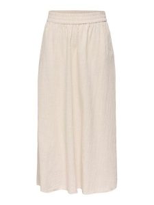 ONLY Spódnica maxi Tizana 15372613 Beżowy Regular Fit. Brązowe spódnice ONLY, l, bez wzorów, z bawełny, maxi. Za 139,99 zł.