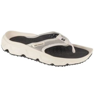 Japonki Salomon Reelax Break 6.0 L47749800 beżowy. Brązowe klapki bez wzorów, z materiału, bez obcasa. Za 390,69 zł.