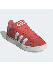 Adidas Skórzane sneakersy "Campus 00s" w kolorze pomarańczowym rozmiar: 38,5. Pomarańczowe trampki ADIDAS, bez wzorów, bez zapięcia. Za 322,73 zł.