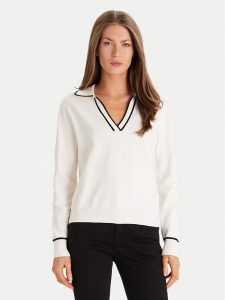 Morgan Sweter 252-MCOLO Écru Regular Fit. Swetry klasyczne Morgan, l, z syntetyku, bez kołnierzyka. Za 249,99 zł.