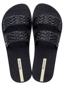 Ipanema Klapki w kolorze czarnym rozmiar: 41/42. Czarne klapki Ipanema, bez wzorów, z otwartym noskiem, bez obcasa. Za 92,64 zł.