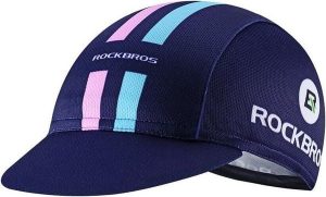 Czapka rowerowa pod kask, czapka VTT na lato. Czarne czapki ROCKBROS, bez wzorów, z materiału, sportowe. Za 63,60 zł.