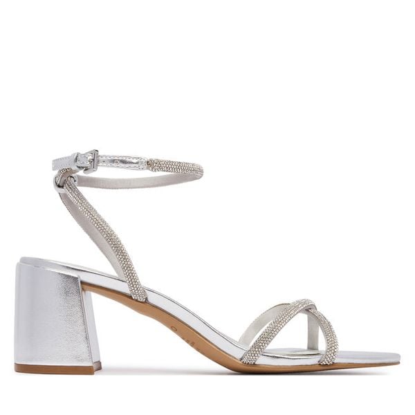 Sandały Aldo. Szare sandały ALDO, bez wzorów, bez obcasa, na słupku, bez zapięcia. Za 319,99 zł.