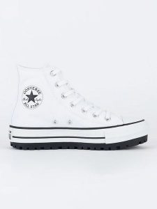 Converse Sneakersy "Chuck Taylor All Star City Trek" w kolorze czarnym rozmiar: 38. Czarne trampki Converse, bez wzorów, za kostkę, bez zapięcia. Za 320,63 zł.