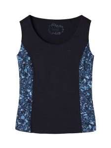 TATUUM Top w kolorze granatowym rozmiar: XL. Niebieskie topy Tatuum, xl, bez wzorów, bez kołnierzyka, bez ramiączek. Za 57,06 zł.