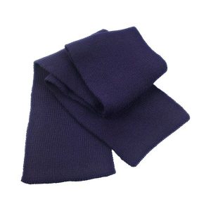 Klasyczny Ciężki Szalik Z Dzianiny. Niebieskie szaliki RESULT WINTER ESSENTIALS, bez wzorów, z dzianiny. Za 57,99 zł.