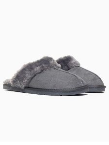 ISLAND BOOT Kapcie "Emefa" w kolorze szarym rozmiar: 42. Szare kapcie Island Boot, bez wzorów. Za 126,99 zł.