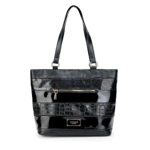 Torebka Monnari. Czarne shopper bag Monnari, bez wzorów, bez dodatków. Za 299,99 zł.