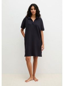 Marc O´Polo Bodywear Sukienka w kolorze granatowym rozmiar: S. Niebieskie sukienki s, bez wzorów, bez kołnierzyka, bez ramiączek, midi. Za 149,95 zł.