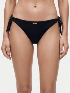 BOSS Dół od bikini 50561265 Czarny Regular Fit. Czarne bikini Boss, bez wzorów, z syntetyku. Za 229,99 zł.
