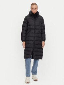 Tommy Hilfiger Płaszcz zimowy WW0WW43553 Czarny Regular Fit. Czarne płaszcze TOMMY HILFIGER, na zimę, s, bez wzorów, z syntetyku, bez kaptura. Za 879,99 zł.