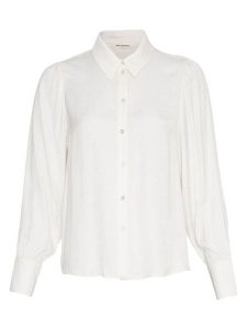 MOSS COPENHAGEN Bluzka "Viloah" w kolorze białym rozmiar: L. Białe bluzki Moss Copenhagen, l, bez wzorów, bez kołnierzyka, bez ramiączek. Za 130,99 zł.