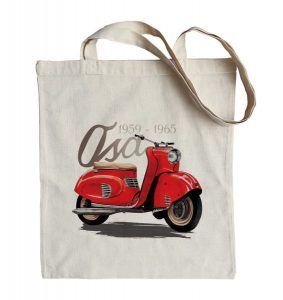 Osa — torba. Czerwone shopper bag nikiniki, bez wzorów, z bawełny, na ramię, bez dodatków. W wyprzedaży za 24,65 zł.