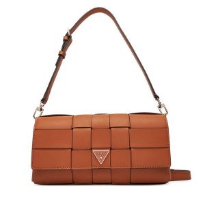 Torebka Guess. Brązowe torebki klasyczne Guess, z aplikacjami, bez dodatków. Za 519,99 zł.