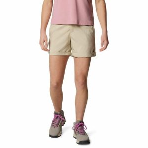Krótkie spodenki damskie Columbia Silver Ridge Utility Short. Brązowe szorty Columbia, bez wzorów, sportowe. Za 159,99 zł.
