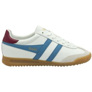 Damskie skórzane sneakersy na sznurowadła Gola Torpedo Leather. Białe buty sportowe Gola, bez wzorów, bez zapięcia. Za 468,00 zł.
