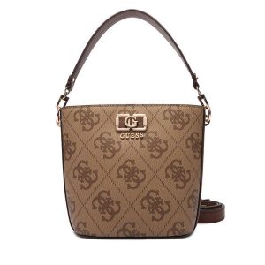 Torebka Guess. Brązowe torebki klasyczne Guess, z aplikacjami, bez dodatków. Za 589,99 zł.