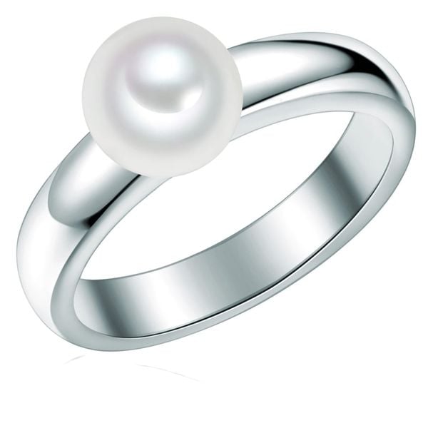Valero Pearls Srebrny pierścionek srebro wysokiej próby Perła hodowlana słodkowodna srebrny Pierścionki 1 ct Damski. Szare pierścionki Valero Pearls, z perłą, srebrne. Za 329,99 zł.