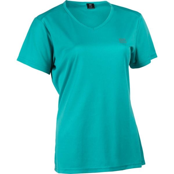 Koszulka damska z dekoltem w serek Élémenterre Astana. Niebieskie koszulki sportowe Elementerre, bez wzorów, bez ramiączek. Za 121,50 zł.