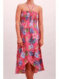 Joop! Bodywear Sukienka w kolorze różowym rozmiar: 38. Różowe sukienki Joop! Bodywear, bez wzorów, bez kołnierzyka, bez ramiączek, midi, kopertowe. Za 169,95 zł.