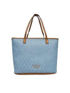 Liu Jo Torebka AA6070 T379A Niebieski. Niebieskie shopper bag Liu Jo, bez wzorów, z materiału, bez dodatków. Za 599,99 zł.