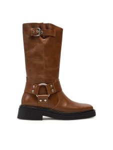 Vagabond Shoemakers Kozaki Eyra 5452-201-34 Brązowy. Brązowe kozaki Vagabond Shoemakers, bez wzorów, ze skóry, bez obcasa, na płaskiej podeszwie, bez zapięcia. Za 749,99 zł.