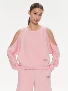 Liu Jo Bluza MA4385 F0873 Różowy Loose Fit. Czerwone bluzy Liu Jo, xs, bez wzorów, z bawełny, bez kaptura. Za 399,99 zł.