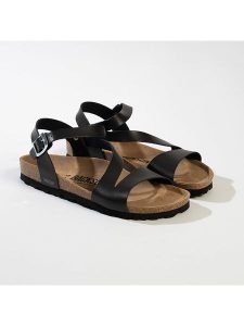 BACKSUN Sandały w kolorze czarnym rozmiar: 39. Czarne sandały Backsun, bez wzorów, z materiału, z otwartym noskiem, bez obcasa, bez zapięcia. Za 130,99 zł.