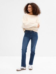 Gap Jeansy 779212-00 Granatowy Regular Fit. Niebieskie jeansy GAP, bez wzorów, z bawełny. Za 189,99 zł.
