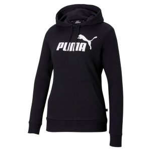 Damska Bluza Z Kapturem Z Logo ESS. Czarne bluzy Puma, m, bez wzorów, z kapturem. Za 306,99 zł.