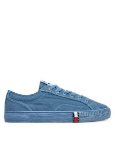 Tommy Jeans Tenisówki Archive Vulc Y2K Washed Canvas EN0EN02957 Niebieski. Niebieskie trampki Tommy Jeans, bez wzorów, z jeansu, bez zapięcia. Za 359,99 zł.