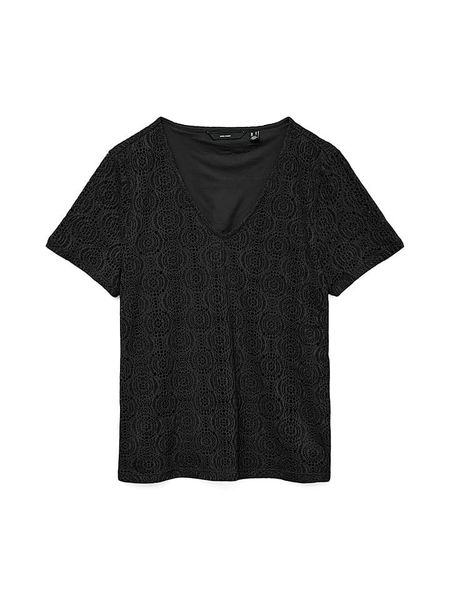 Vero Moda Bluzka w kolorze czarnym rozmiar: M. Czarne bluzki Vero Moda, m, bez wzorów, bez kołnierzyka, bez ramiączek. Za 56,79 zł.
