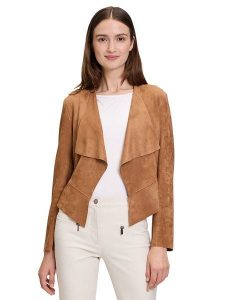 Betty Barclay Kurtka przejściowa w kolorze karmelowym rozmiar: 42. Brązowe kurtki Betty Barclay, bez wzorów, ze skóry, bez kaptura. Za 92,42 zł.