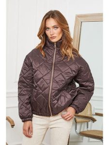 Joséfine Kurtka pikowana "Demi" w kolorze brązowym rozmiar: XL. Brązowe kurtki Joséfine, xl, bez wzorów, bez kaptura. Za 242,13 zł.