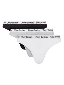 Juicy Couture Komplet 3 par stringów Diana JCLTH224571 Kolorowy. Komplety bielizny Juicy Couture, bez wzorów, z bawełny. Za 119,99 zł.