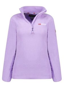 Geographical Norway Bluza polarowa "Tug" w kolorze fioletowym rozmiar: L. Różowe bluzy Geographical Norway, l, bez wzorów, z materiału, bez kaptura. Za 78,28 zł.
