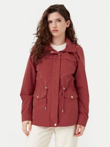ONLY Parka New Starline 15218612 Czerwony Regular Fit. Czerwone kurtki ONLY, xs, bez wzorów, z syntetyku, bez kaptura. Za 99,99 zł.