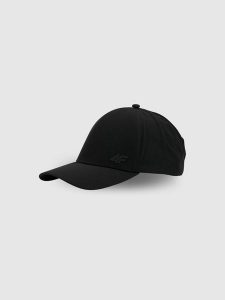 4F Czapka z daszkiem strapback uniseks - czarna XS/S (56cm). Czarne czapki 4f, bez wzorów, klasyczne. Za 69,99 zł.